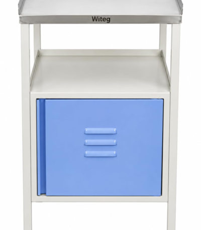Stainless Steel Bedside Locker With Sloping Top