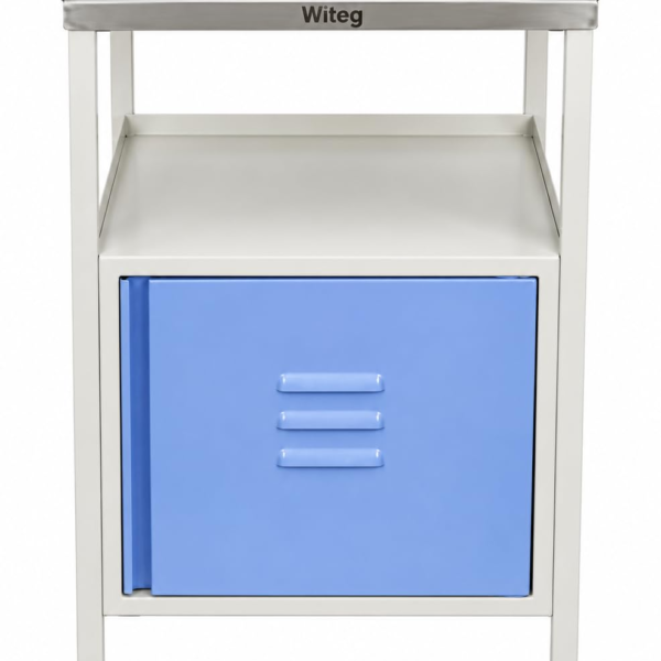 Stainless Steel Bedside Locker With Sloping Top