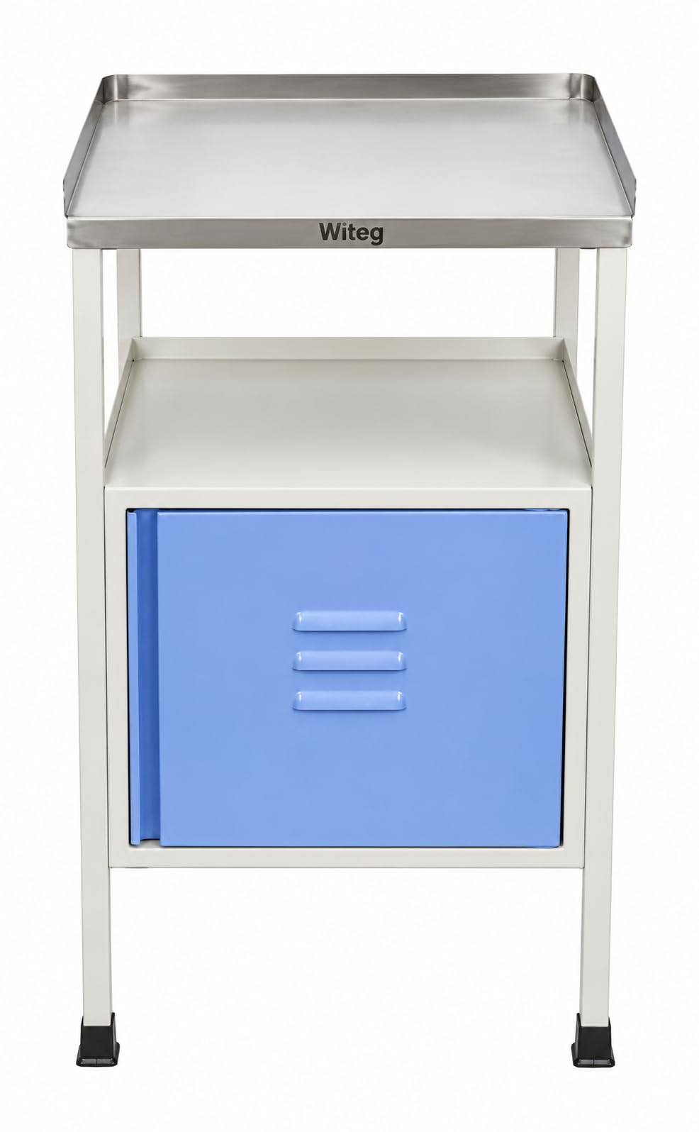 Stainless Steel Bedside Locker With Sloping Top Stainless Steel Bedside Locker With Sloping Top