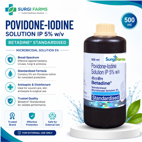 Betadine Antiseptic Solution 5% - 500 Ml Betadine Antiseptic Solution 5% - 500 Ml - Image 1
