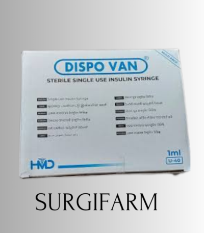 Dispovan Disposable 1 ml Syringe (Multipack) | Sterile Single-Use Medical Syringe