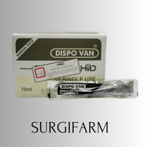 Dispovan Disposable Syringe 10 ml sterile