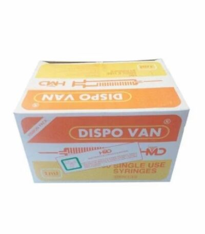 Dispovan Disposable Syringe 1 ml (Multipack) Sterile Single-Use Medical Syringe