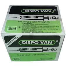 Dispovan Disposable Syringe 2 ml sterile