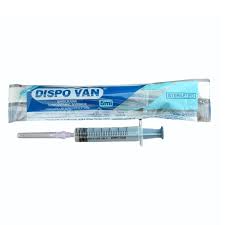 Dispovan Disposable Syringe 5 ml sterile