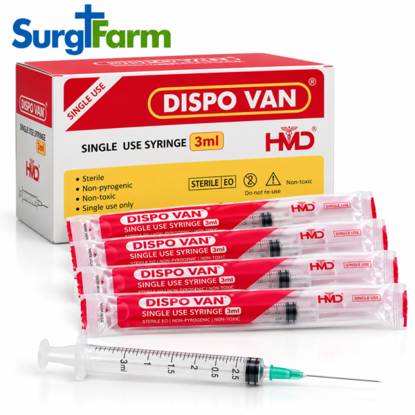 Dispovan 3 mL Syringe