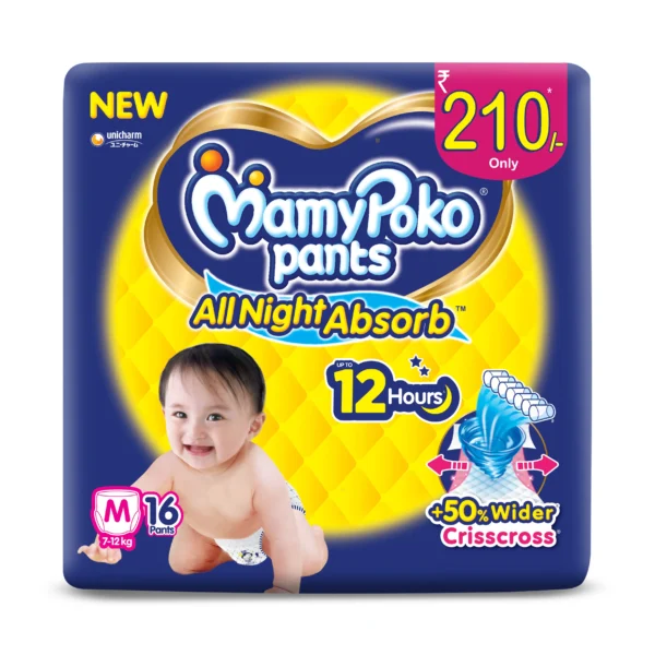 MamyPoko Pants M size baby diaper ₹210 MRP