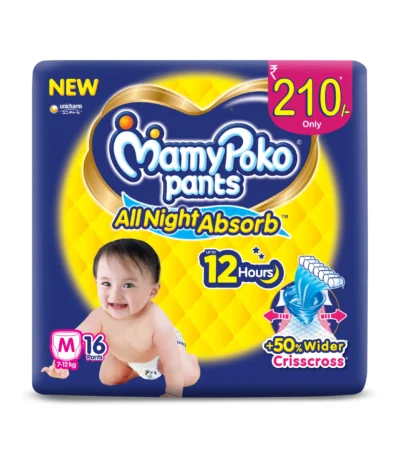 MamyPoko Pants M size baby diaper ₹210 MRP