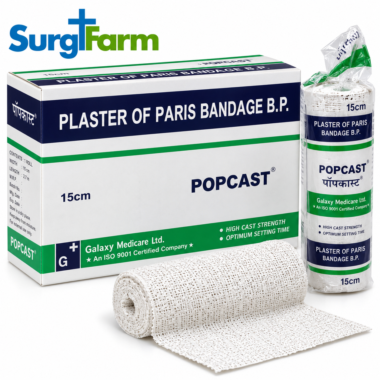 6d07078e-ebb8-47a1-977d-7b11d8824f4c Galaxy POPCAST Plaster of Paris Bandage 6 Inch
