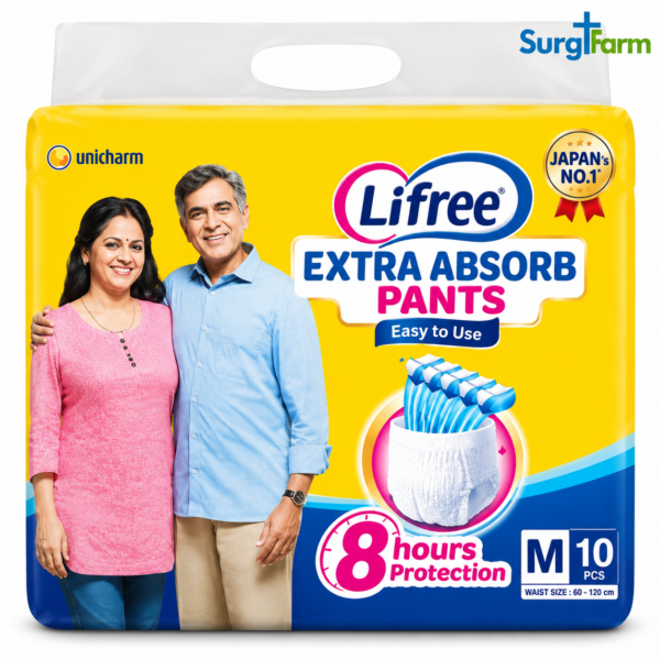 Lifree Adult Diaper Pants M in original product packaging