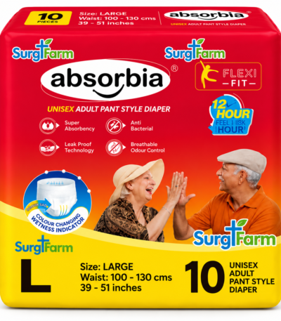 absorbia adult diaper l 10