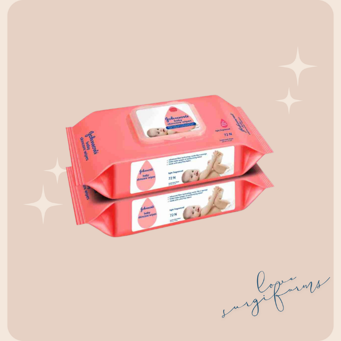 Johnson's Baby Wipes 72 Count Pack