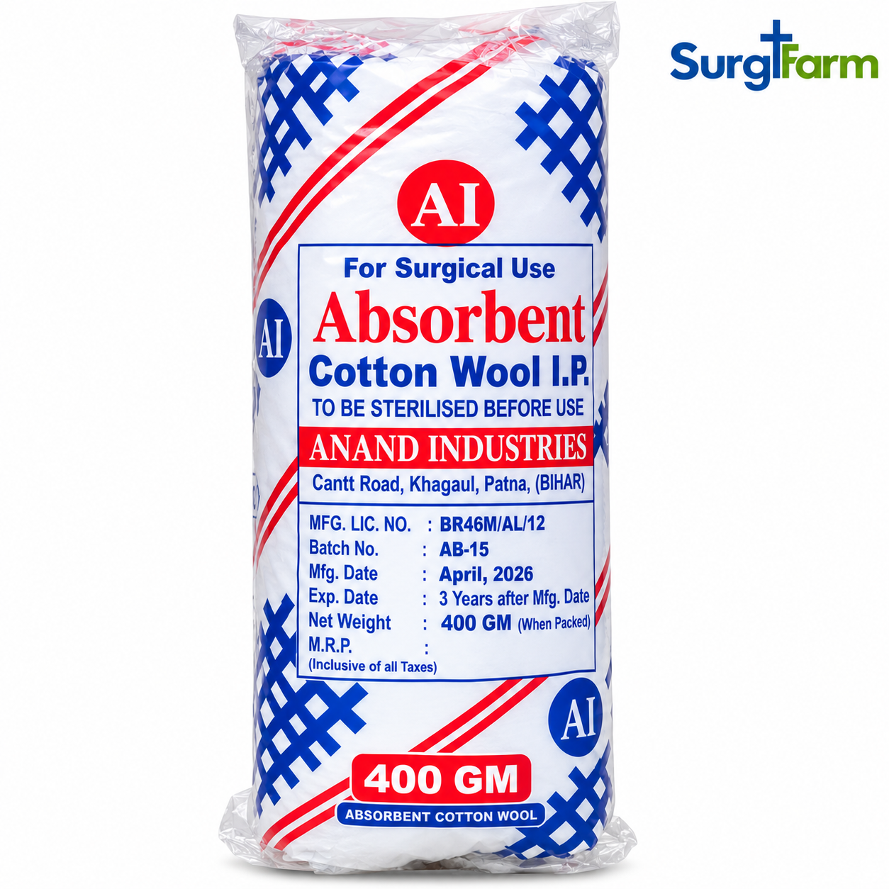 ChatGPT Image Sep 26, 2026, 01_08_28 AM Absorbent Cotton Roll 400 Gm