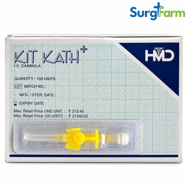HMD Kitkath 24G I.V. Cannula