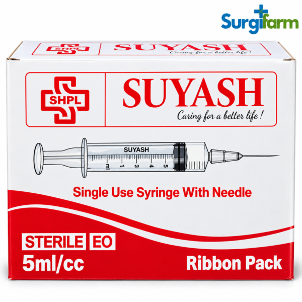 Suyash 5 mL Disposable Syringe