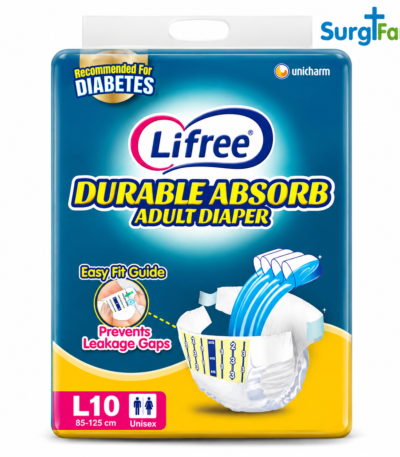 Lifree Adult Diaper Tape Type – Large (Pack of 3)