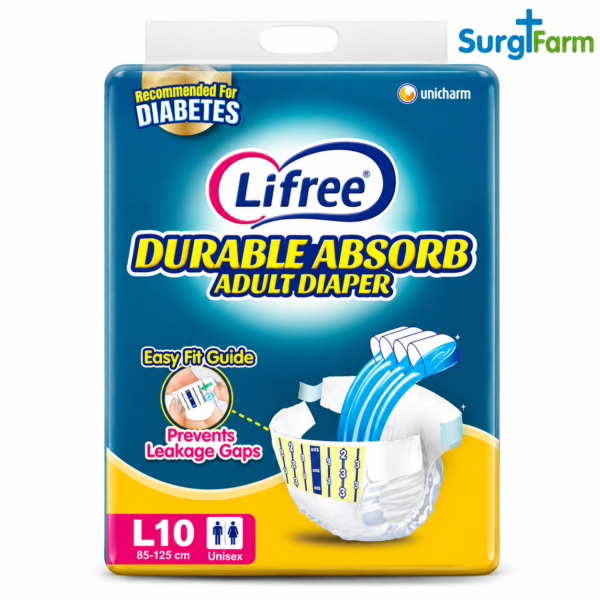 Lifree Adult Diaper Tape Type – Large (Pack of 3)