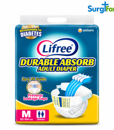 Lifree Adult Diaper Tape Type – Medium (Pack of 3)