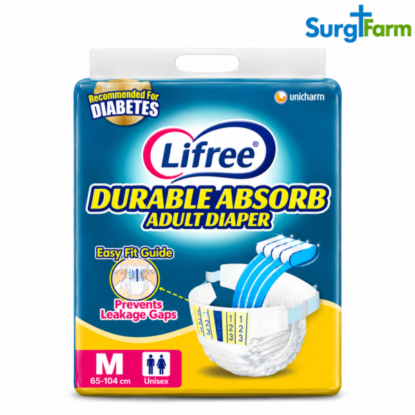 Lifree Adult Diaper Tape Type – Medium (Pack of 3)