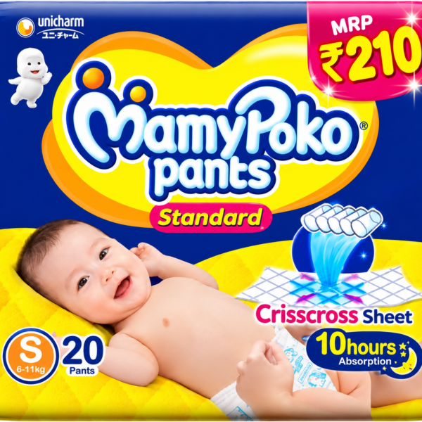 MamyPoko Pants S size baby diaper ₹210 MRP