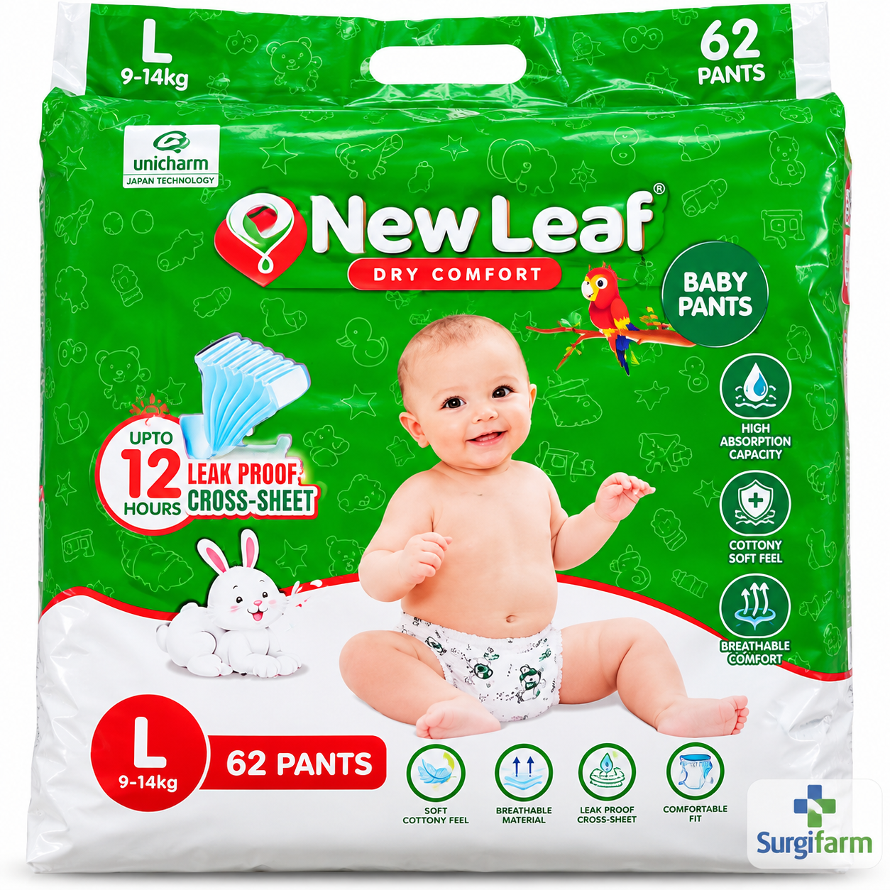 New Leaf Baby Pants Packaging (1) Newleaf Baby Diaper Pants