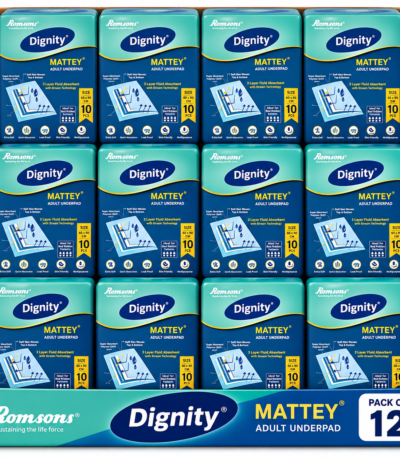 Dignity Mattey Underpads 60 × 90 cm disposable absorbent bed protector pack
