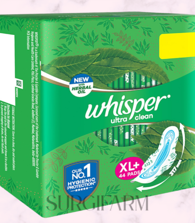 Whisper Green 302 mm Sanitary Pads – Pack of 50