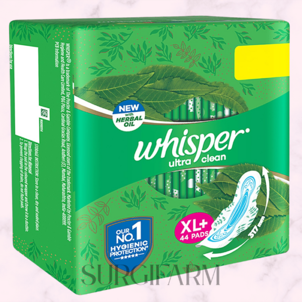 Whisper Green 302 mm Sanitary Pads – Pack of 50