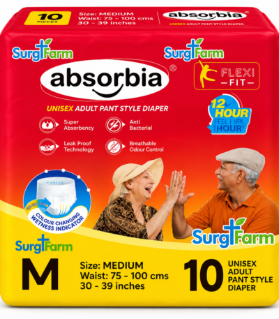 absorbia adult diaper m 10