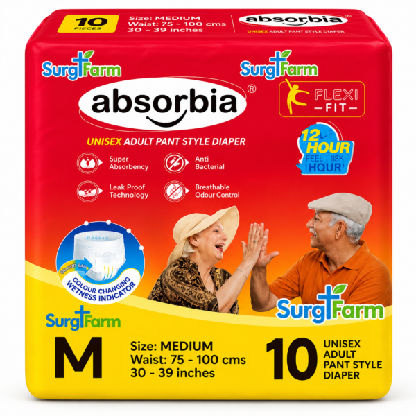 absorbia adult diaper m 10