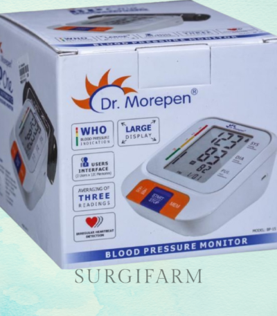 Dr. Morepen BP-15 digital blood pressure monitor with display and cuff
