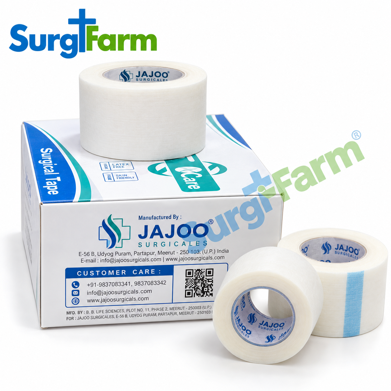 b8e8a8fb-c84f-4628-abc9-2e1f68c7fbd1 Jajoo Microporous Surgical Paper Tape 3 Inch