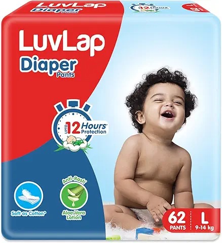 vLap Baby Diaper Pants L62 Large Size 62 Pieces