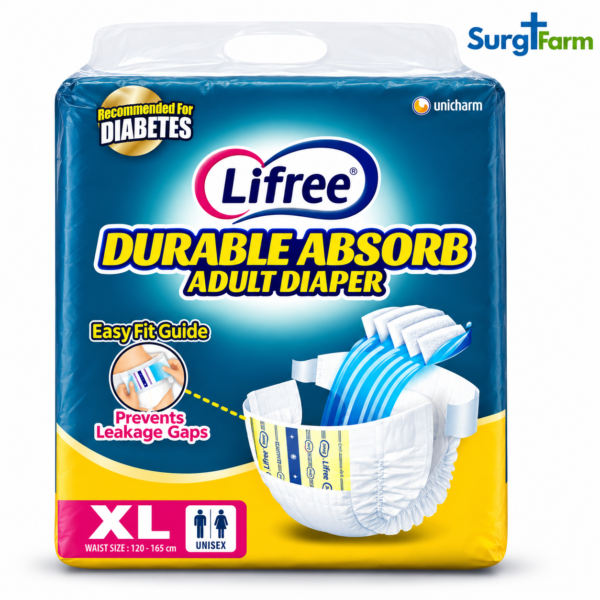 Lifree Adult Diaper Tape Type – Extra Large (Pack of 3)