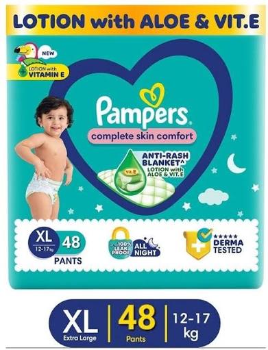 Pampers Baby-Dry Pants XL 48 Pieces Pampers Baby-Dry Pants XL 48 Pieces