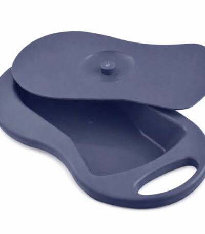 Plastic Bed Pan for patient care, showing the product's actual shape and design.