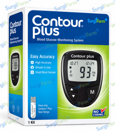 CONTOUR PLUS Blood Glucose Meter for blood glucose monitoring
