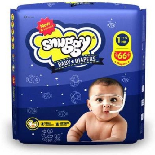Snuggy Newborn Tape Diapers NB 66 Pieces Snuggy Newborn Tape Diapers NB 66 Pieces